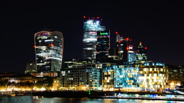London Skyline bei Nacht