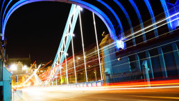 Tower Bridge Lichtspur