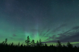Polarlichter in Lauker, Lappland